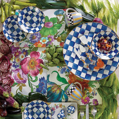 Royal Check Enamel BREAKFAST BOWL Blue - 19.05cm