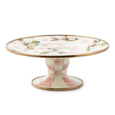 Wildflowers enamel mini pedestal platter - pink